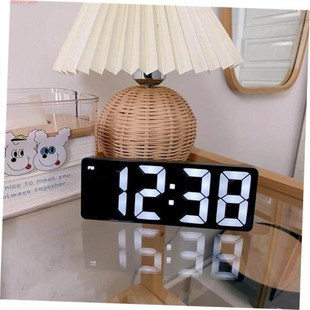 Smart LED Clock Bedside Digital Alarm Clocks Desktop Table E