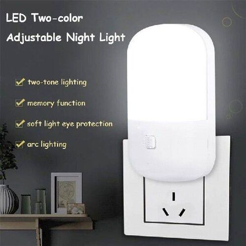 Bedroom Night Bedside Lamp Plug-in Led Feeding Socket 3w