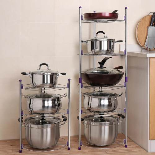 Pot rack Pan rack Organizer Kitchen storage rack Cabinet锅架