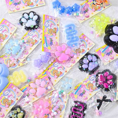 Cat Paw Mochi Taba Squishy Fidget Toy Cute Plush Cat Paw Sil