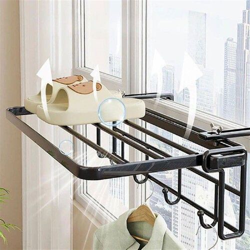 Clothes Drying Rack Foldable Railings Windowsill for