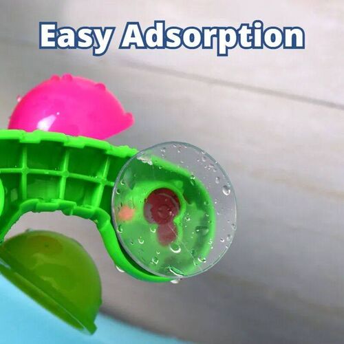 Colorful Waterwheel Bathing Sucker Baby Bath Toys Bathtub Wa