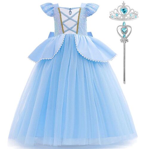 Girl Cinderella Cosplay Dress Up Clothes For Girls Halloween