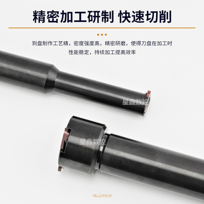 沟槽铣刀杆铣刀盘加工中心SMP05内孔环形梯形卡簧浅槽T型槽铣刀杆