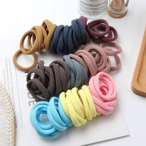 50Pcs Girls Nylon Rubber Bands Elastic Hair Bands Hair Acces