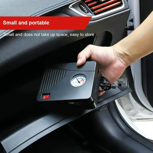 96W Car Electric Air Pump Mini Tire Inflator 12V 100PSI 35L/
