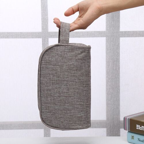 PURDORED 1 Pc Large Men Washing Bag Waterproof Makeup Bag Tr