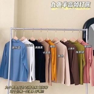 Women Turtleneck Sweater Autumn Long Sleeve Shirt Pullover S