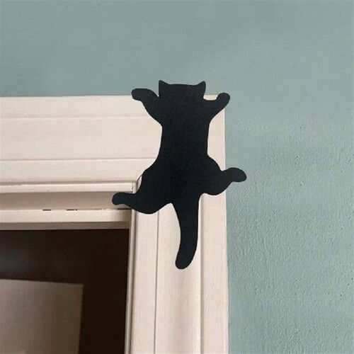 Door Topper Decoration Halloween Black Cat Wooden Door