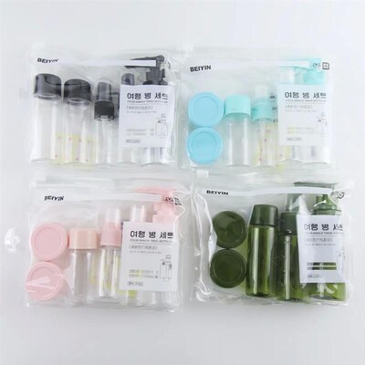 7/11pcs Travel Refillable Bottle Kit Portable PP Plastic Ess