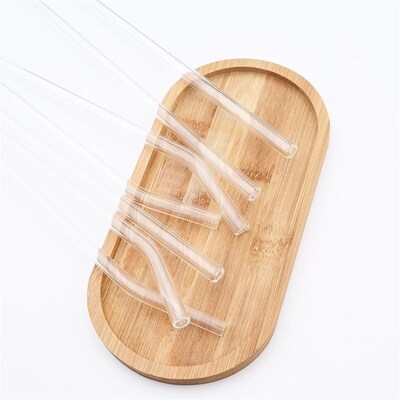 High Borosilicate Glass Straw Set Reusable Eco Friendly Drin