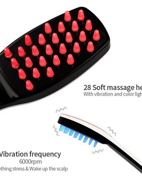 CkeyiN Phototherapy LED Massage Comb Vibrating Head