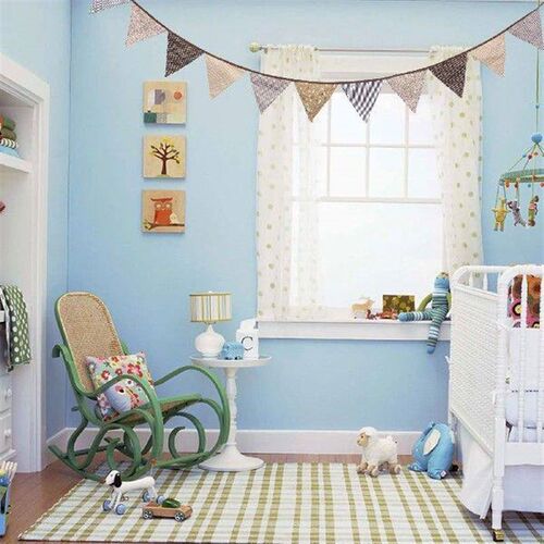 Coffee Printed String Flags Wedding Party Banner Fabric
