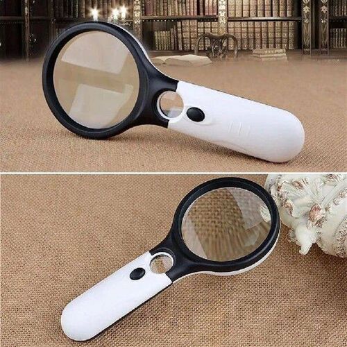 LED Light Handheld Magnifying Glass Magnifier Observation