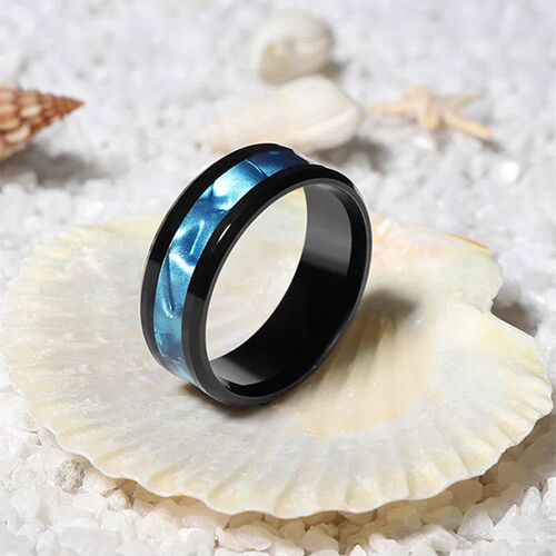 Fashion Star Moon Wedding Band Rings For Men Stainless Steel