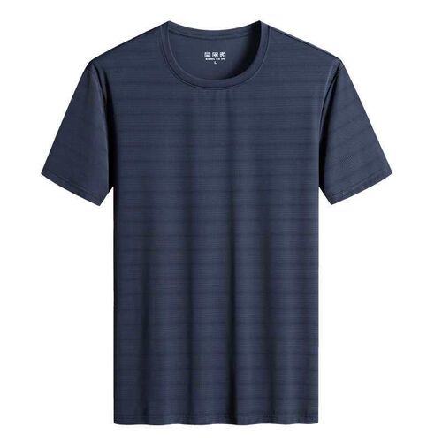 Quick-drying Ice Silk ort-sleeved T-irt Mens Summer Cool Br
