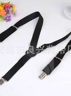 。2. wide black childrens three clip strap performance suit