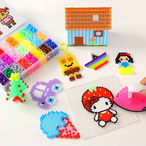 24/72 colors box set hama beads toy 2.6/5mm perler education