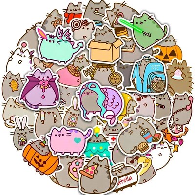 50/100PCS Cute Kawaii Chunky Cat ers Pak Deal Stationery Sra