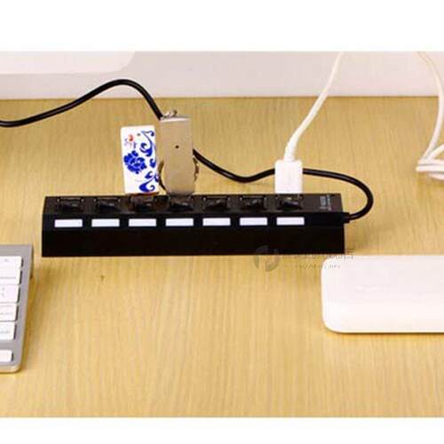 4 Ports USB Hub 2.0 High Speed 480Mbps Hub USB On Off Switch