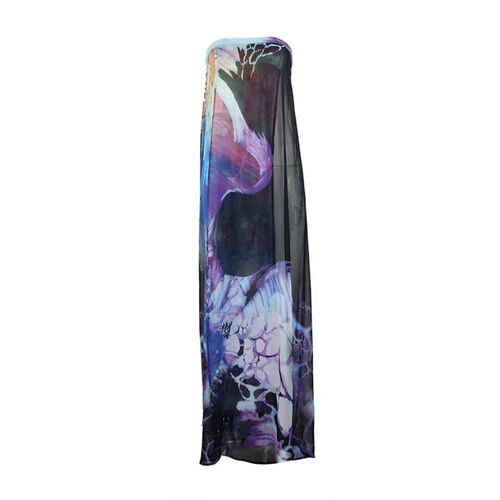 Female Beach Dress Tie-Dyed Sleeveless Strapless Long Dress