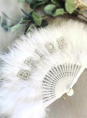 Bride Fluffy fan bachelorette hen party girls weekend bride