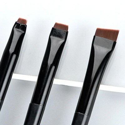 Wholesale 3pcs/set Blade Eyeliner Brush Eyebrow Brush Portab