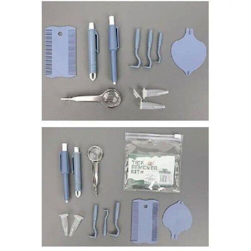Tick Remover For Dogs Puppy Flea Puller Set Multifunctional