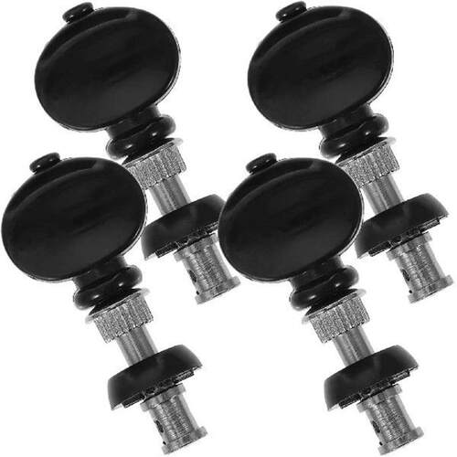4 Pcs Ukulele Tuning Pegs Steel Machine Heads White Button