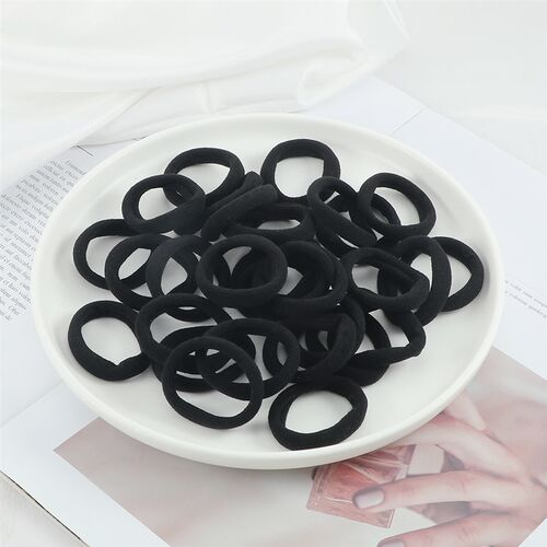 100Pcs/Set Women Basic Elastic Hair Bands Scrunchie Ponyta