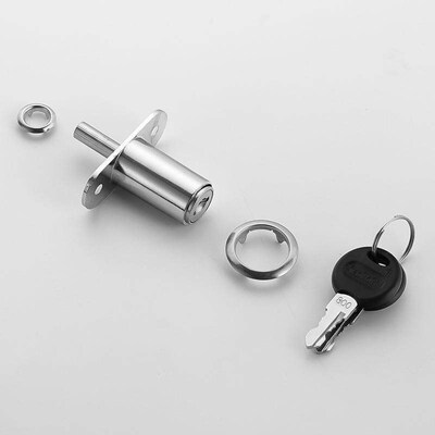 Drawer Cabinet Lock Sliver Zinc Alloy 16mm/20mm/25mm/30mm