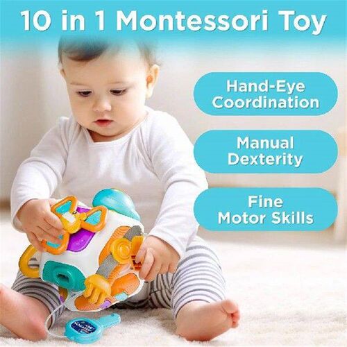 10 in 1 Infant Carseat Plane Travel Toy Educational