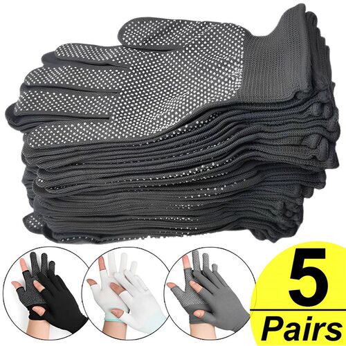 1/5pair Riding Anti-slip Work Gloves for Motorcycle Cycling