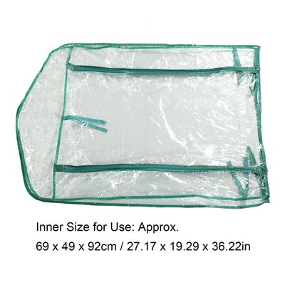 Mini Greenhouse Replacement Cover 69x49x92cm - Ideal for Flo