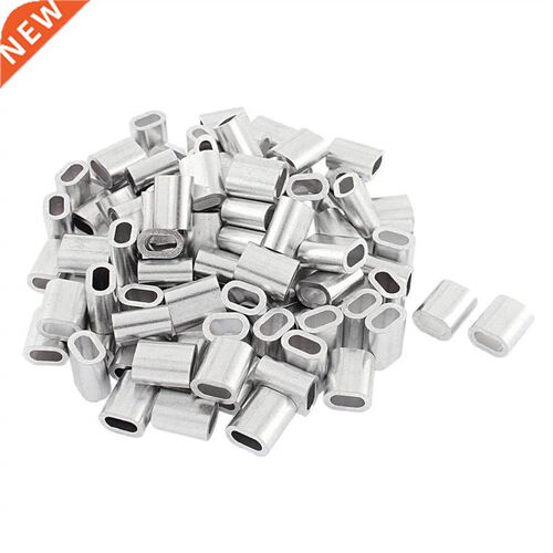 5mm Wire Rope Aluminum Ferrules Sleeves Fittings Loop 100 Pc