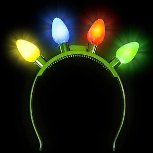 Bulb Glow Led Light Christmas Pack Headband