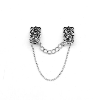 Fashion Flower Carving Ancient Silver Brooch Retro Mens And