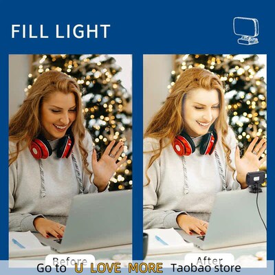Mini Video Light Conference Live Streaming Kit Webcam Vlog P