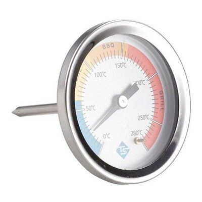 Stainless Steel Thermometer Measure Grill Temperature for