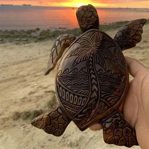 Turtle Resin Handicraft Ornament Simulated Marine Animal