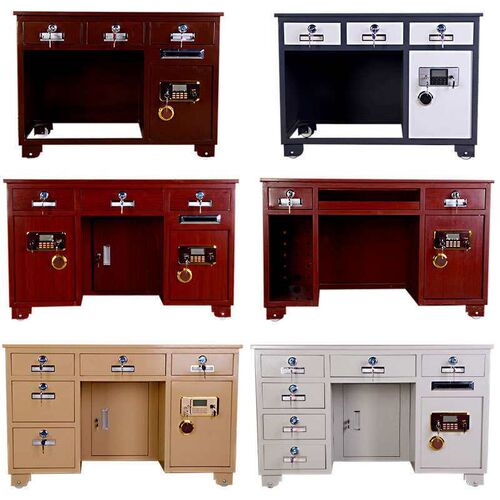 All-steel anti-theft safe desk fingerprint password desk int