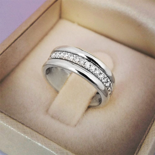 Huitan 2023 NEW Fashion Wedding Ring For Women Micro Paved C