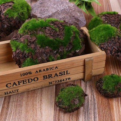 6Pcs, Artificial Moss Stone, Landscape Moss Stone Ornament,