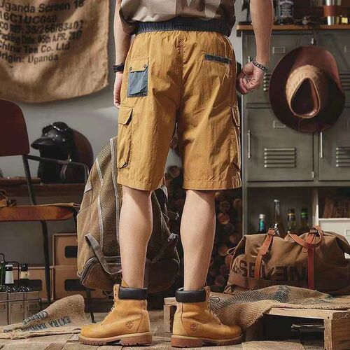 Casual Pants New Overalls Shorts Mens Casual All-match Loos