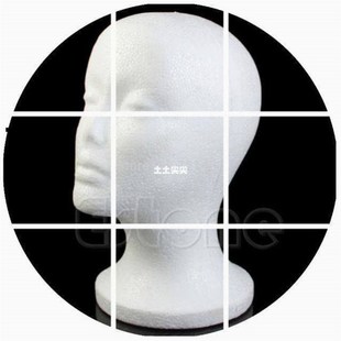 female styrofoam mannequin manikin head model foam wig hai