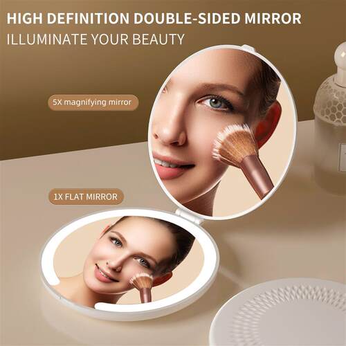 led Makeup mirror Portable mirror Touch up mirror Mini mirro