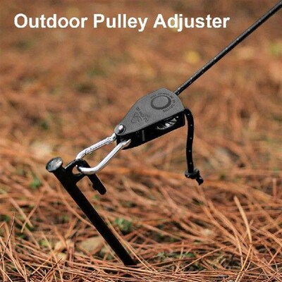 8 PCS Pulley Rope Adjustable Tent Fastener Rope Windproof