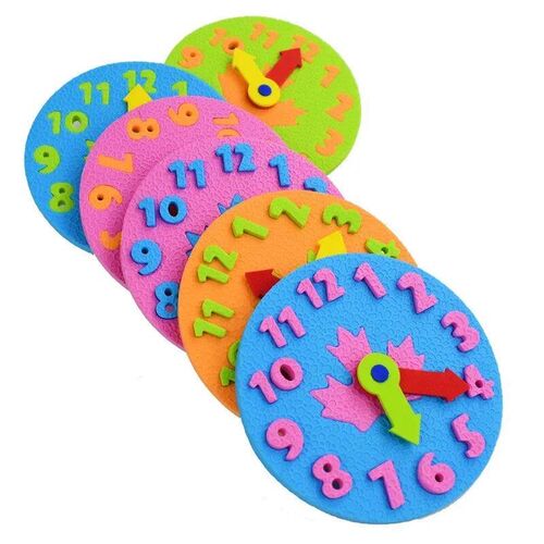 Teaching Kindergarten Manual Diy Eva Clock Early Learning Ed