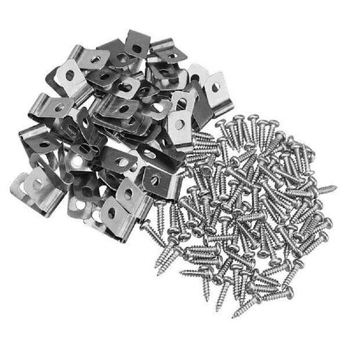 100 Sets The Fence Net Folder Clip Bailing Wire Aluminum