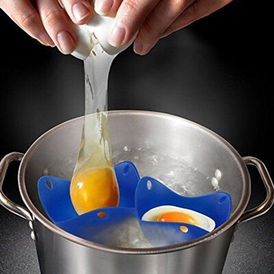 5Pcs/lot Silicone Egg Poacher Poaching Pods Egg Mold Bowl Ri